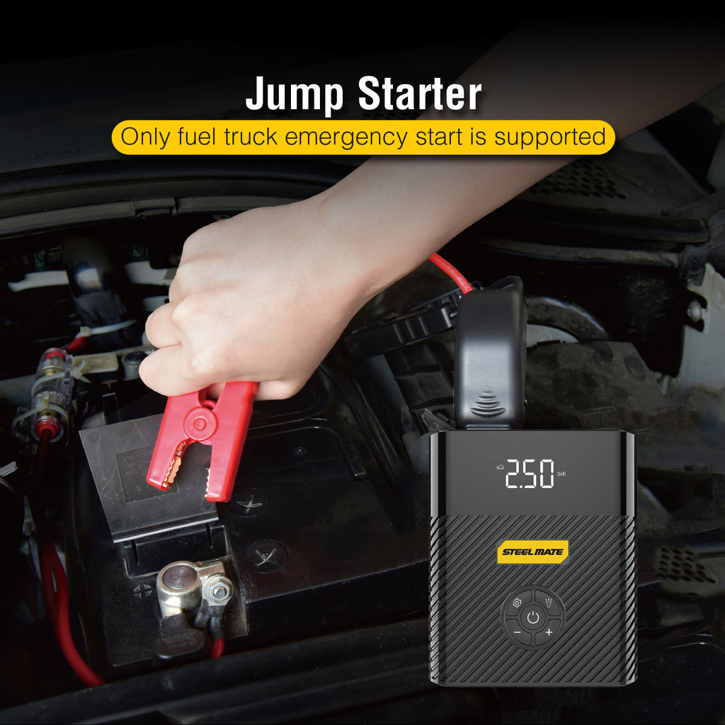 5 In 1 Car Jump Starter Air Pump Power Bank Portable Air Compressor Cars  Battery Starters Starting Auto Tyre Inflator