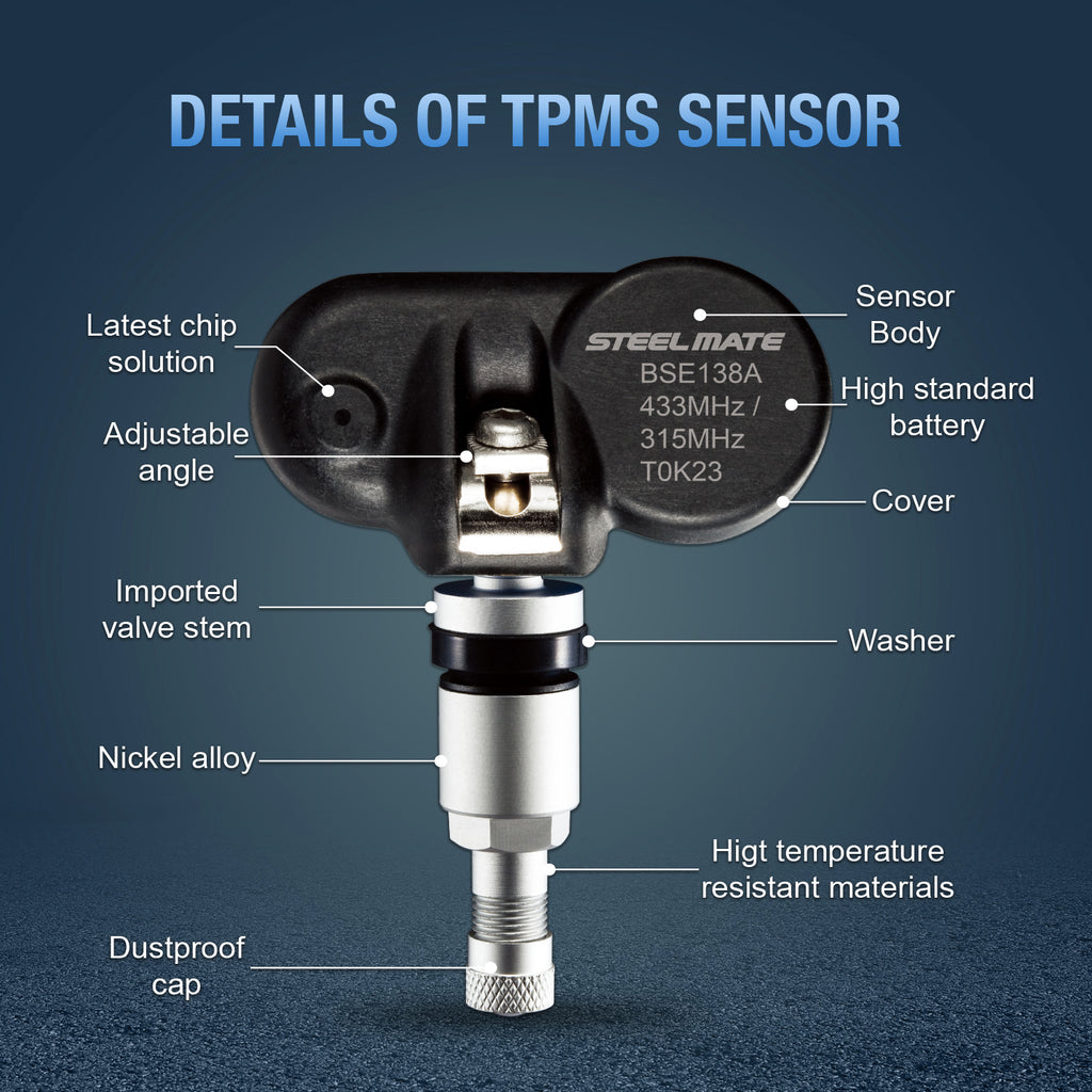 Machine For Tpms Sensor STEEL MATE Tire Pressure Built-in Sensor, Steelmate Tire Pressure Moni ...